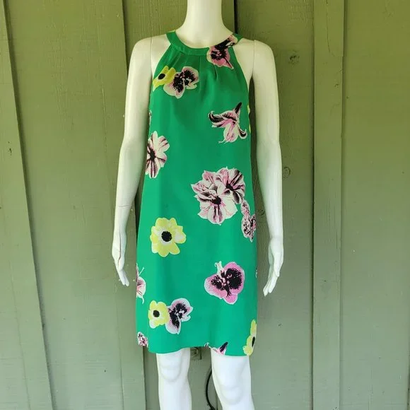 green emerald velvet dress Stylish Green Floral Shift Dress for Effortless Elegance